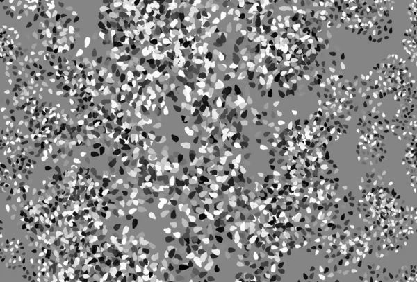 Kaotik şekilli hafif gri vektör şablonu. Rastgele şekillerle soyut tarzda dekoratif tasarım. Web siteniz için basit tasarım.