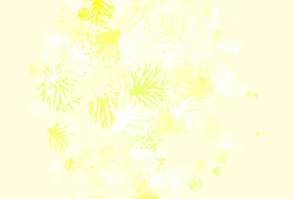 Світло Зелений Жовтий Векторний Природний Фон Гілками Листя Гілки Природному — стоковий вектор