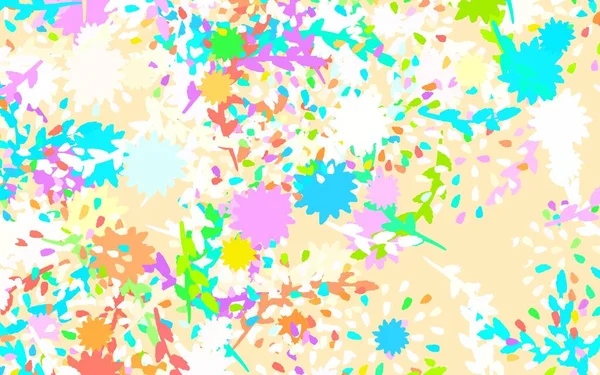 Světlo Multicolor Vektor Abstraktní Pozadí Květinami Růže Barevná Ilustrace Stylu — Stockový vektor