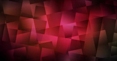 4K döngü koyu kırmızı, sarı eşkenar dörtgenli soyut animasyon.