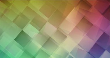 4K döngü açık yeşil, kırmızı görüntüler çokgen biçiminde.