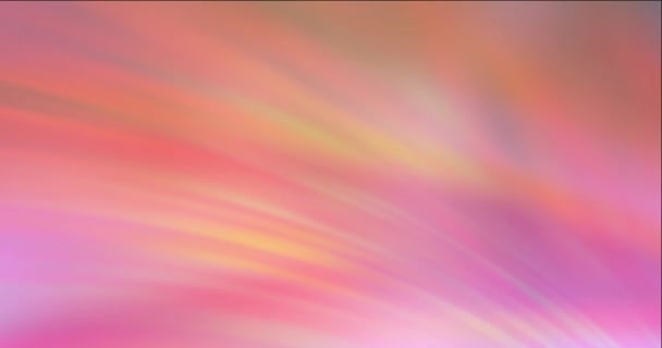4K петляющий светло-розовый, желтый анимационный размытый фон. — стоковое видео