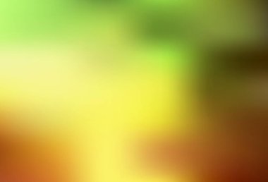 Açık yeşil, sarı vektör parlak deseni bulanıklaştırdı. Parlak renkli bir illüstrasyon. Tasarımlar için arka plan.