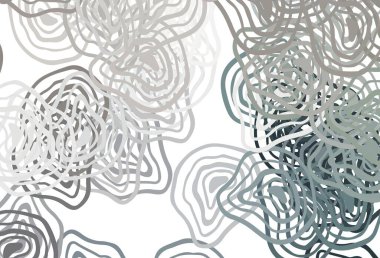 Bükülmüş çizgileri olan açık gri vektör düzeni. Alnında çizgiler olan soyut bir çizim. İşiniz için yepyeni bir tasarım..