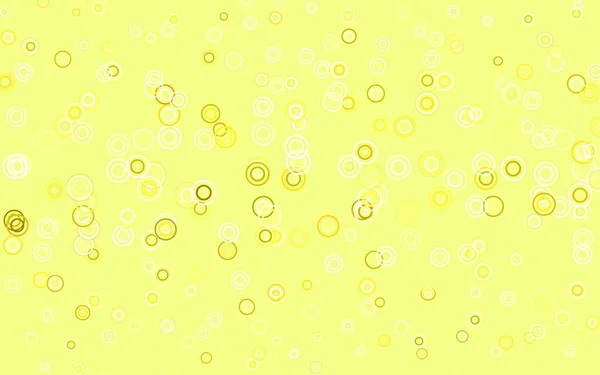 Ljusgrön Gul Vektor Layout Med Cirkelformer Abstrakt Illustration Med Färgade — Stock vektor