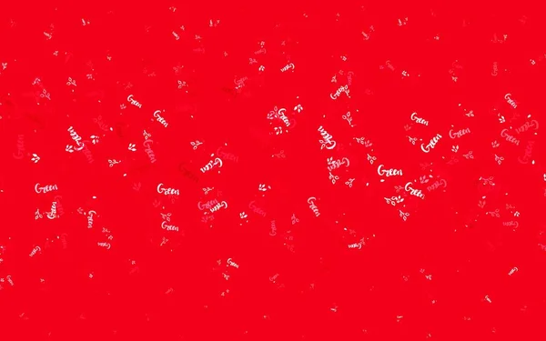 Світло Рожевий Червоний Вектор Елегантний Фон Листям Гілками Барвисті Ілюстрації — стоковий вектор