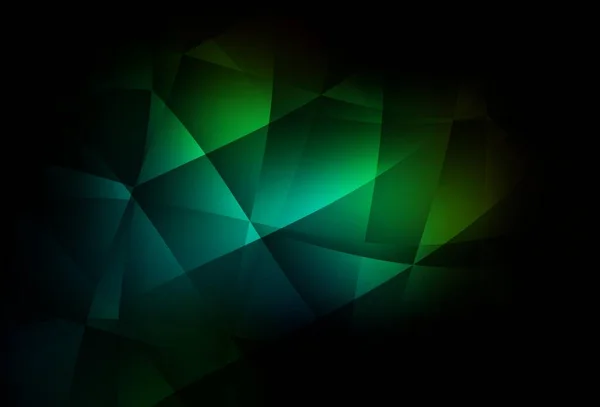 Gradient Vectoriel Vert Foncé Motif Triangles Illustration Abstraite Polygonale Avec — Image vectorielle