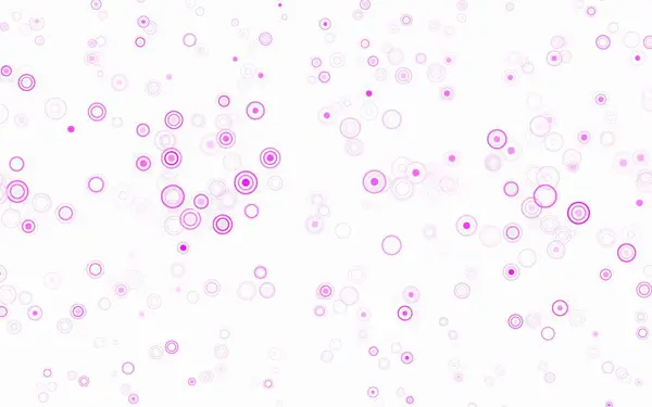 Light Pink Vector Background Bubbles Glitter Abstract Illustration Blurred Drops — Stock Vector