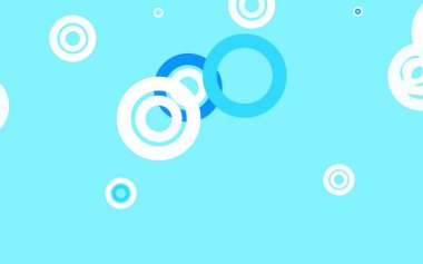 Lekeli hafif Mavili vektör arkaplanı. Soyut arka planda bulanık kabarcıklar ve renkli gradyan. Marka kitabınız için yeni şablon.