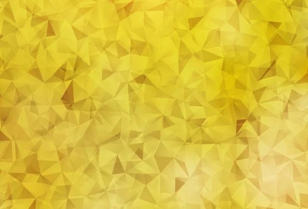 Modelo Triângulos Gradiente Vetorial Amarelo Escuro Uma Ilustração Cor Completamente — Vetor de Stock