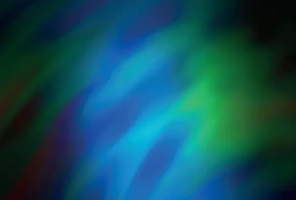 ダークブルー グリーンベクトル抽象明るいパターン グラデーションのカラフルな抽象イラスト デザインの背景 — ストックベクタ