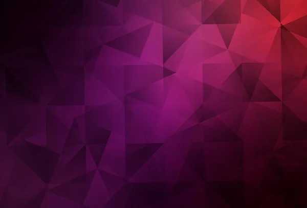 Dark Purple Vector Rosa Brillante Fondo Triangular Ilustración Creativa Estilo — Vector de stock