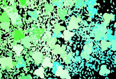 Rastgele şekilli koyu yeşil vektör deseni. Soyut gradyan şekilli basit renkli çizimler. Web siteniz için basit tasarım.