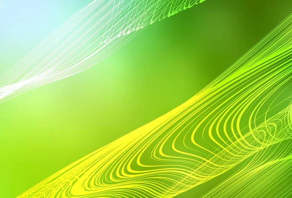Hellgrünes Gelbes Vektorabstrakt Verschwommenes Layout Eine Elegante Helle Illustration Mit — Stockvektor