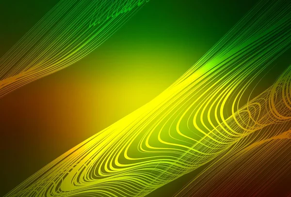 Tmavě Zelená Žlutý Vektor Lesklý Abstraktní Pozadí Elegantní Jasná Ilustrace — Stockový vektor