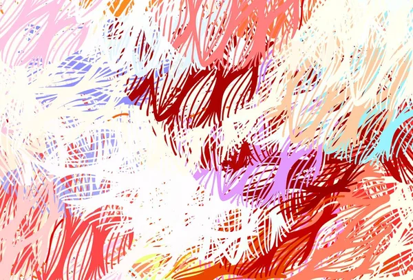 Fond Vectoriel Multicolore Clair Avec Lignes Courbées Échantillon Aux Lignes — Image vectorielle