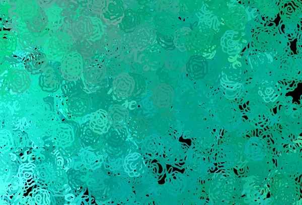 Шаблон Светло Зелёного Вектора Хаотичными Формами Современная Абстрактная Иллюстрация Красочными — стоковый вектор