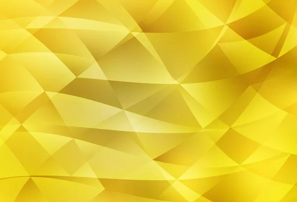 Светло Желтый Векторный Многоугольник Фоне Сияющая Многоугольная Иллюстрация Состоящая Треугольников — стоковый вектор