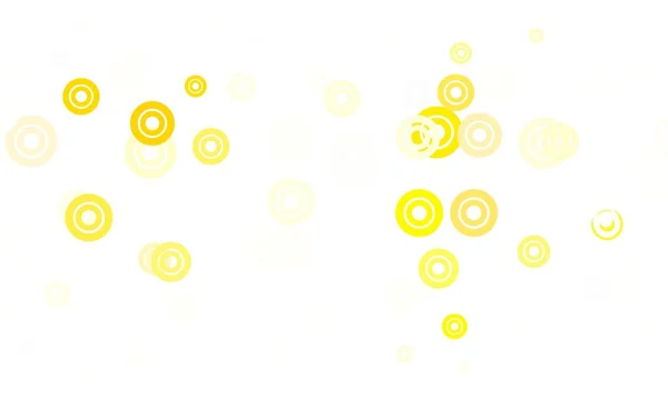 Hijau Muda Garis Vektor Kuning Dengan Lingkaran Ilustrasi Dengan Sekumpulan - Stok Vektor