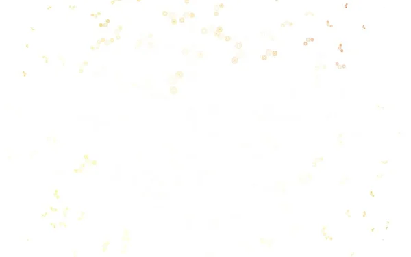 Светло Оранжевый Векторный Отрезок Точками Блестящие Абстрактные Иллюстрации Размытыми Капельками — стоковый вектор