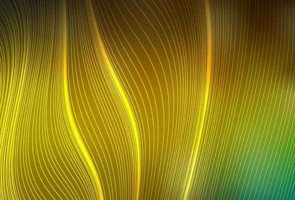 Dunkelgrüner Gelber Vektor Verschwimmt Helle Textur Moderne Abstrakte Illustration Mit — Stockvektor
