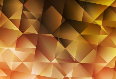 Light Orange vektör üçgeni mozaik arkaplan. Origami stilinde gradyan ile yaratıcı geometrik illüstrasyon. Cep telefonunun arka planının şablonu.