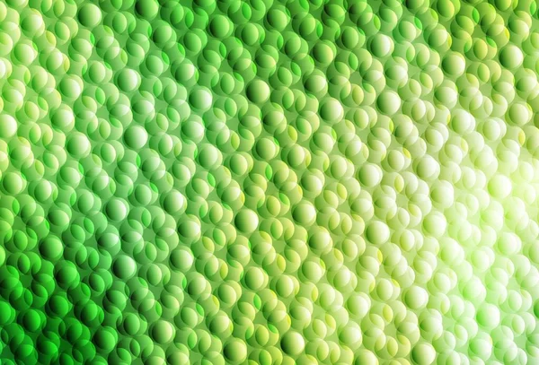 Ανοιχτό Πράσινο Κίτρινο Διάνυσμα Φόντο Φυσαλίδες Θολή Φυσαλίδες Αφηρημένο Φόντο — Διανυσματικό Αρχείο