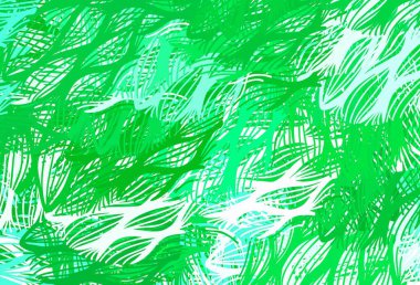 Açık yeşil, çizgileri olan sarı vektör şablonu. Yaratıcı illüstrasyon, yarım tonlu ve eğimli. Broşürler, broşürler için doku.