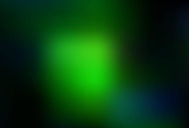 Koyu yeşil vektör modern zarif arka plan. Gradyan tasarımlı, soyut, ışıltılı çizimler. Web siteniz için bulanık tasarım.