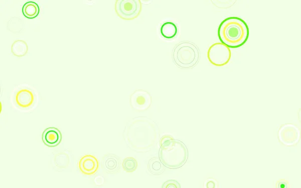 Світло Зелений Жовтий Векторний Фон Плямами Прекрасна Кольорова Ілюстрація Розмитими — стоковий вектор