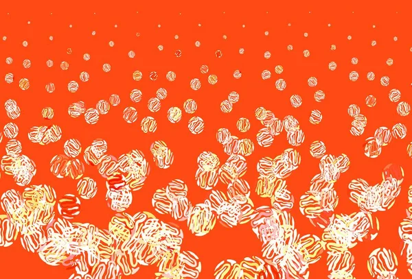 Fond Vectoriel Orange Clair Avec Lignes Courbées Une Élégante Illustration — Image vectorielle