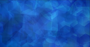 Açık mavi çokgen video görüntüsü 4K döngüsü.