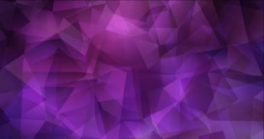 4K döngü koyu mor, çokgen şekilli pembe video.
