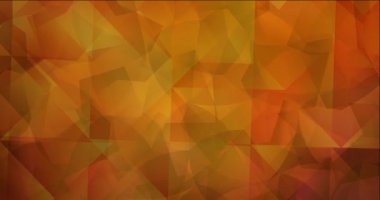4K koyu turuncu çokgen akış videosu.
