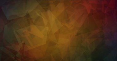 4K döngü koyu yeşil, çokgen şekilli kırmızı video.