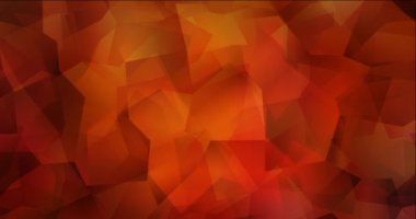 4K döngü koyu kırmızı, sarı çokgen akış videosu.