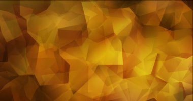 4K koyu turuncu çokgen video görüntüsü döngüsü.