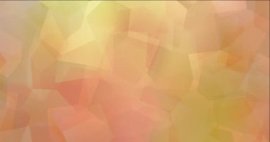 4K döngü açık kırmızı, sarı çokgen video örneği.