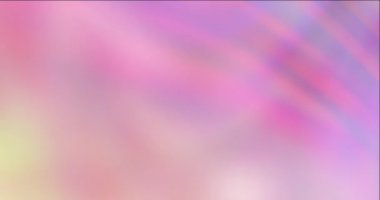 4K döngü açık pembe, sarı animasyon bulanık arka plan.