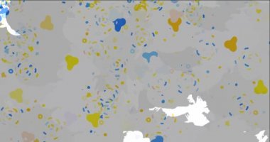 4K soyut formlarla koyu kahverengi video örneği döngüsü.