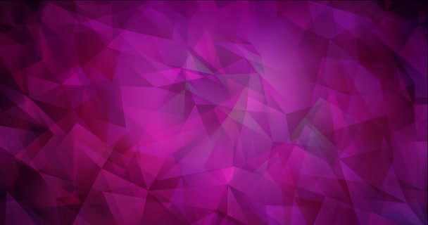 4K smyčka tmavě růžová polygonální video záběry. — Stock video