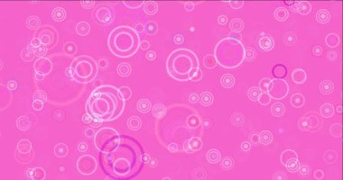 4K döngü koyu mor, pembe kabarcıklı video.