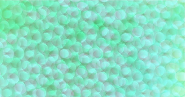 4K light green animation with spheres. — Stock Video