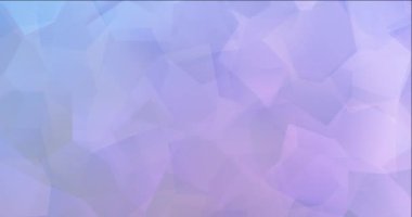 Açık pembe, mavi çokgen soyut görüntüler 4K döngüsü.