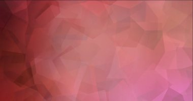 4K açık pembe, kırmızı çokgen akış videosu.