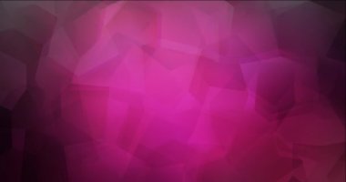 4K koyu pembe çokgen soyut animasyon döngüsü.