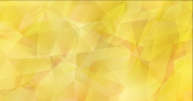 4K döngü açık sarı çokgen video örneği.