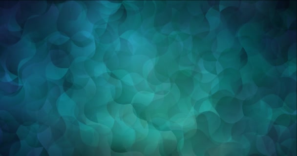 4K boucle bleu foncé, animation verte avec des formes abstraites. — Video