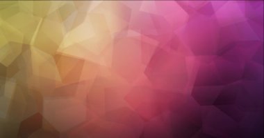 4K koyu pembe, sarı çokgen video örneği.