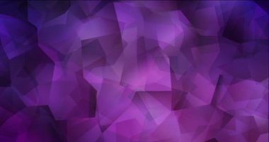 4K çokgen şekilli koyu mor video döngüsü.